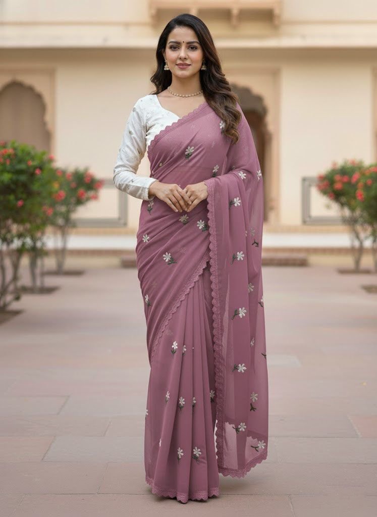 প্রিমিয়াম জর্জেট শাড়ি